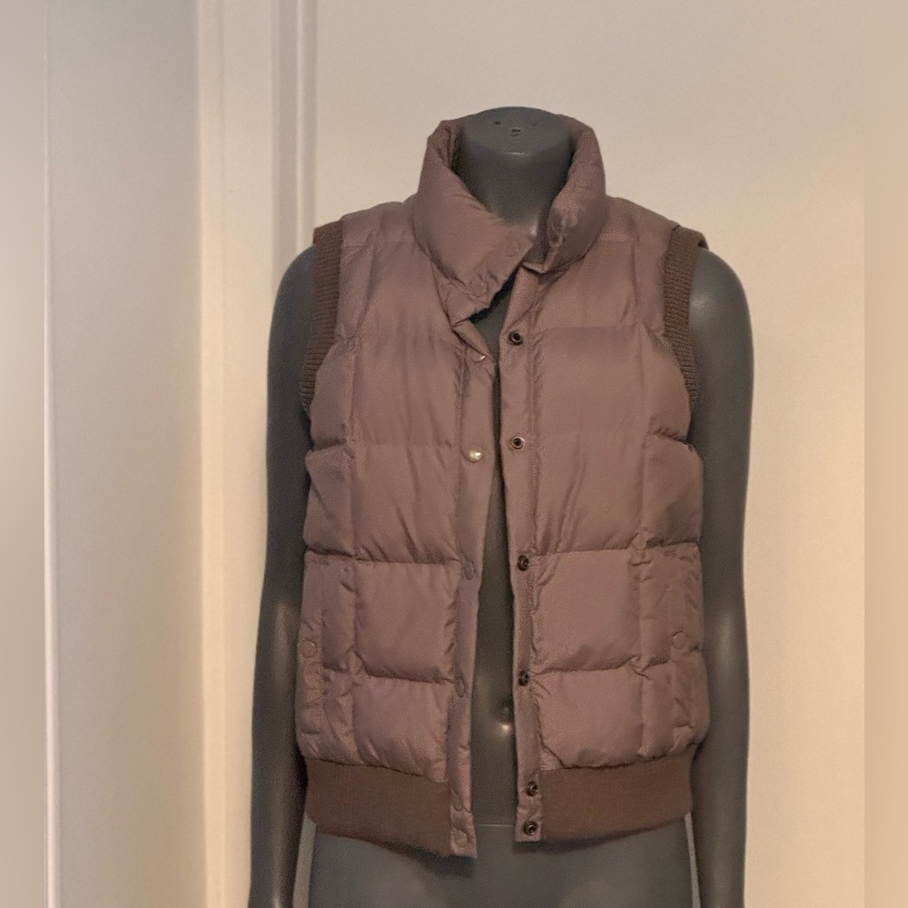 J. Crew Taupe Puffer Vest